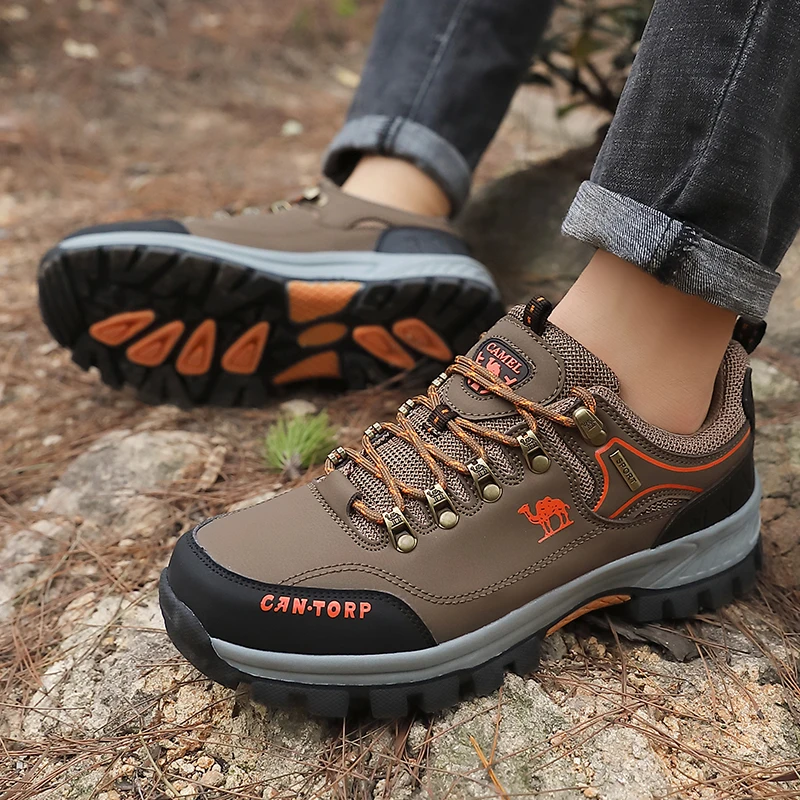 New Hiking Shoes Men Outdoor Trail Trekking Men's Sneakers Non-slip Breathable Tourist Climbing Shoes Man Mountain Sneakers 2023