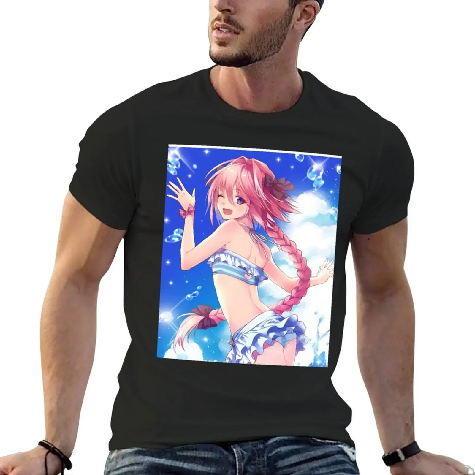 Футболка с рисунком Astolfo дешевая мужская футболка короткими рукавами одежда для