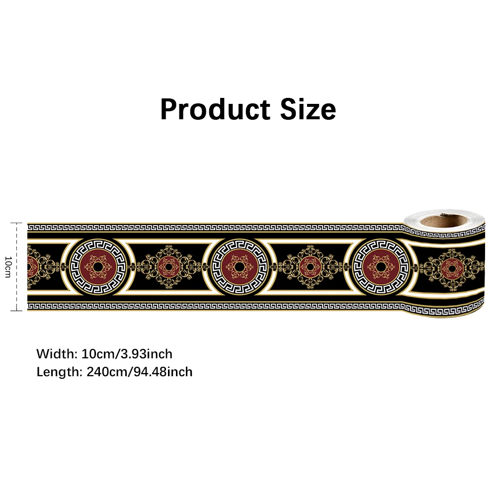 

Наклейки на стену длиной 10 х240 см, настенные декоративные водонепроницаемые обои с плинтусом для пола, кухни, ванной, гостиной