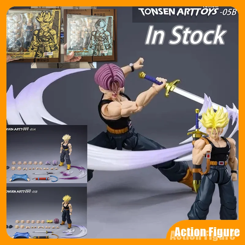 Фото В наличии: Коллекционная фигурка Tonsen Arttoys Dragon Ball Body 05a 05b Ssj Ssj2 Super Saiyan Torankusu, аниме-модель, игрушка, подарок №1