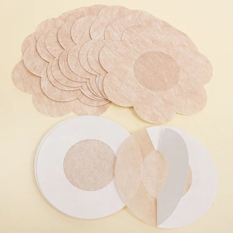 Lady Nipple Cover Teat Hide Women Nipple Pasties  Breast Petals Invisible Bra Padding Chest Sticker Patch Nipple Covers Stickers