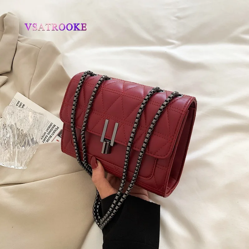 

Bags women 2021 new fashion prismatic small square bag popular chain ladies one-shoulder diagonal bag