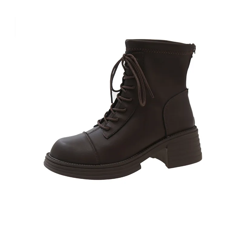 Женские ботинки на высоком каблуке Туфли шпильке из резиновой ткани Рим