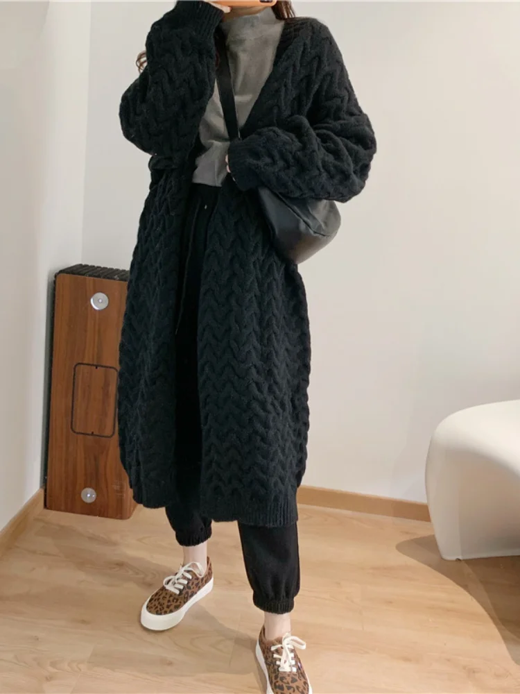 

Streetwear Y2k Aesthetic Harajuku Pink Cardigan Japanese Buttons Loose Long Coats Womens Korean Knitted Grunge Sweaters Jackets