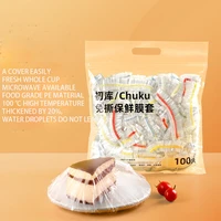 disposable plastic color cover stretch film bags closing with dishes food preservation packages for freezing kitchen accessories