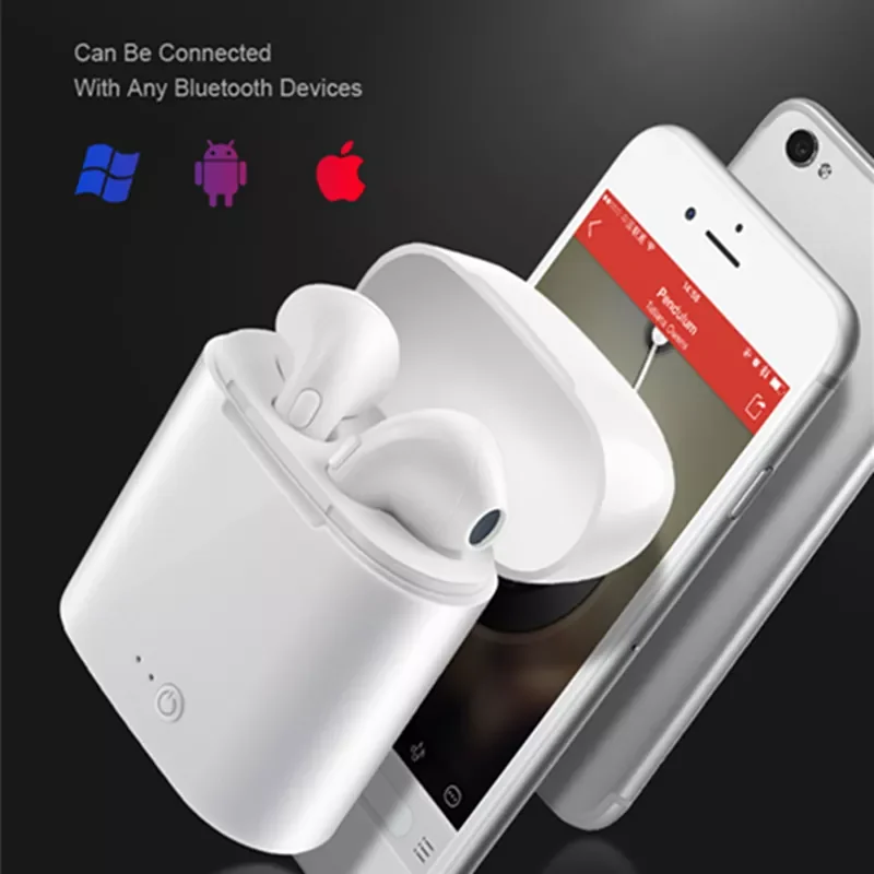 

High quality i7s tws Earphone bluetooth 5.0 Headphones Wireless Headsets Stereo Earbuds In-ear Sport Waterproof Headphones For X