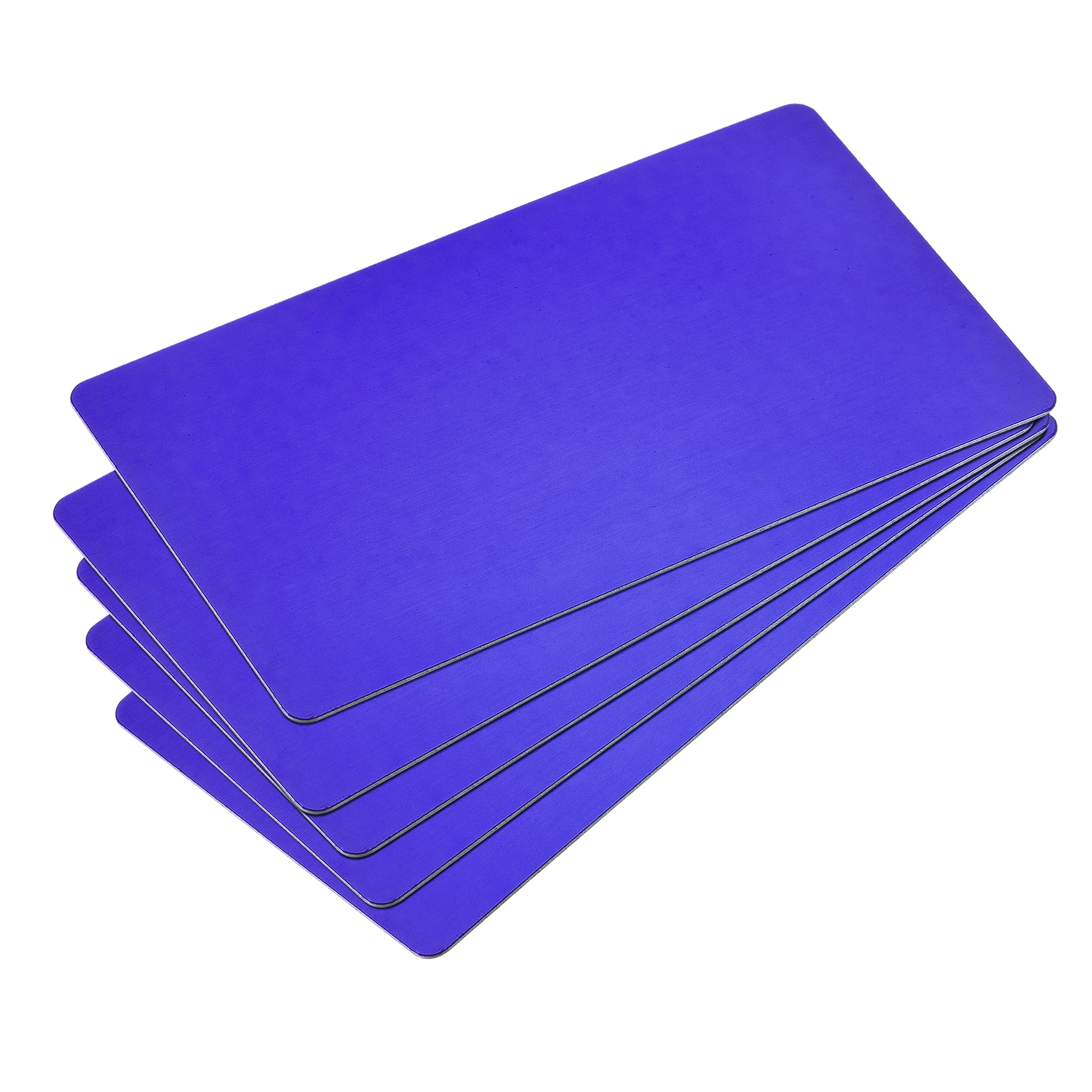 

Uxcell Blank Metal Card 85x50x0.5mm Painted Aluminum Plate Dark Blue 15 Pcs for Laser Engraving