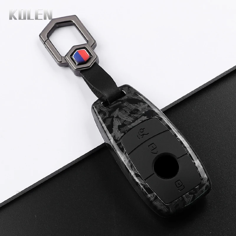 

Чехол для ключа автомобиля в стиле ABS из углеродного волокна для Mercedes Benz A C E S G Class W177 W205 W213 X167 W222 CLA GLE GLB GLS AMG Maybach