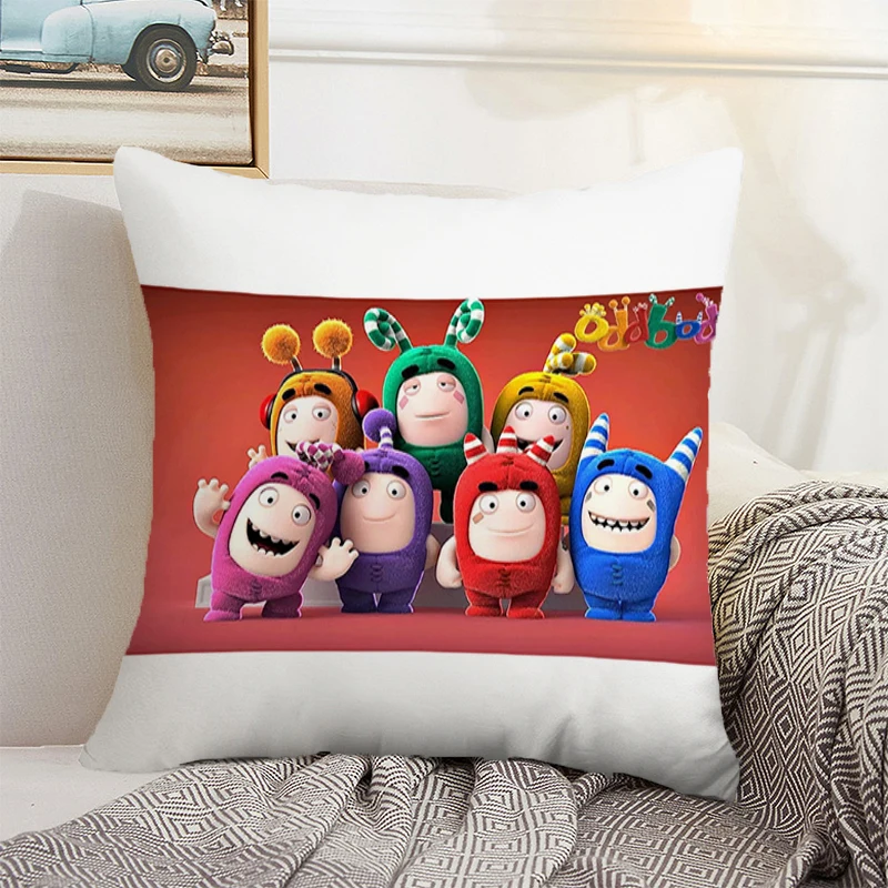 

Oddbods Cushion Covers Car Sofa Cover for Pillow Home Decoration Accessories Pillowcase 45*45 Couch Pillows Twin Size Bedding