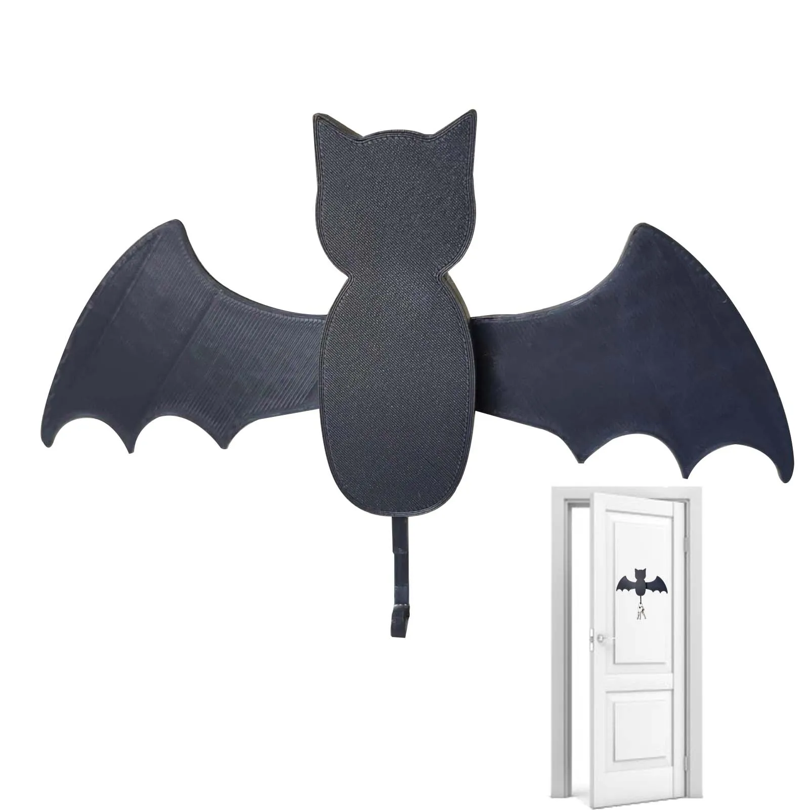 

Bat Key Hanger Wall Mounted Key Hook Rack Multifunctional Wall Hooks Bat Key Hook Rack Gothic Decor For Kitchen Bathroom Living