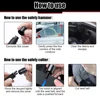 Car Safety Hammer Auto Emergency Glass Window Breaker Seat Belt Cutter Life-Saving Car Emergency Aluminum Alloy Escape Hammer 5