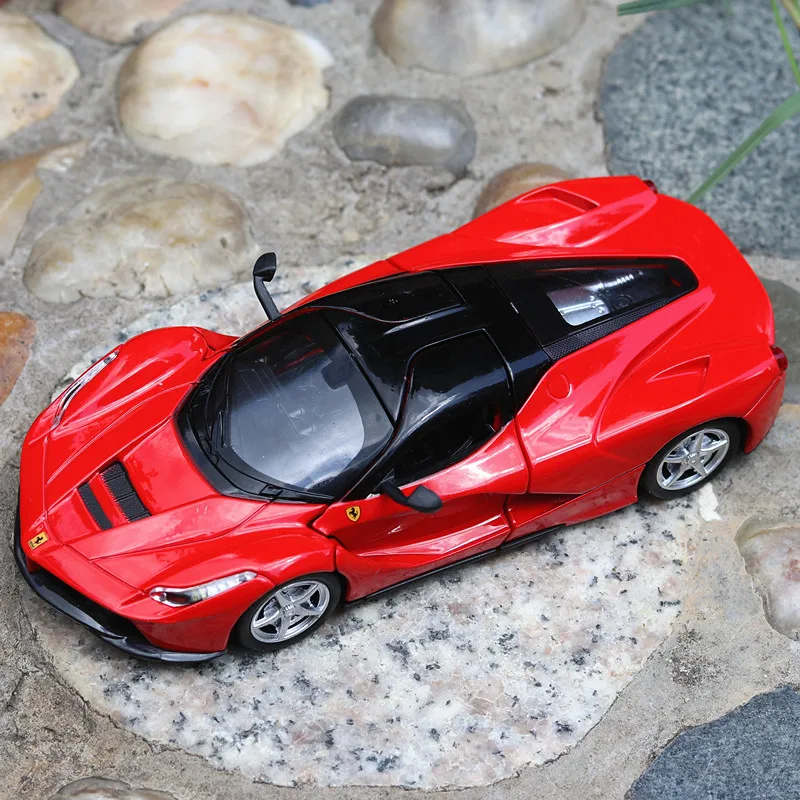 

1:32 Ferra LaFerrari FXXK Supercar Alloy Car Toy Car Metal Model Pull Back Car Sound and Light Toys For Children Collection