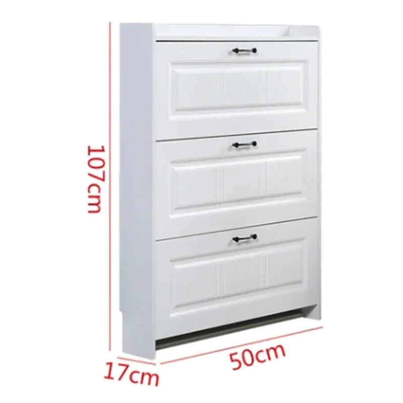 Входные шкафы Шкаф для хранения Auvents Display Современная белая полка обуви