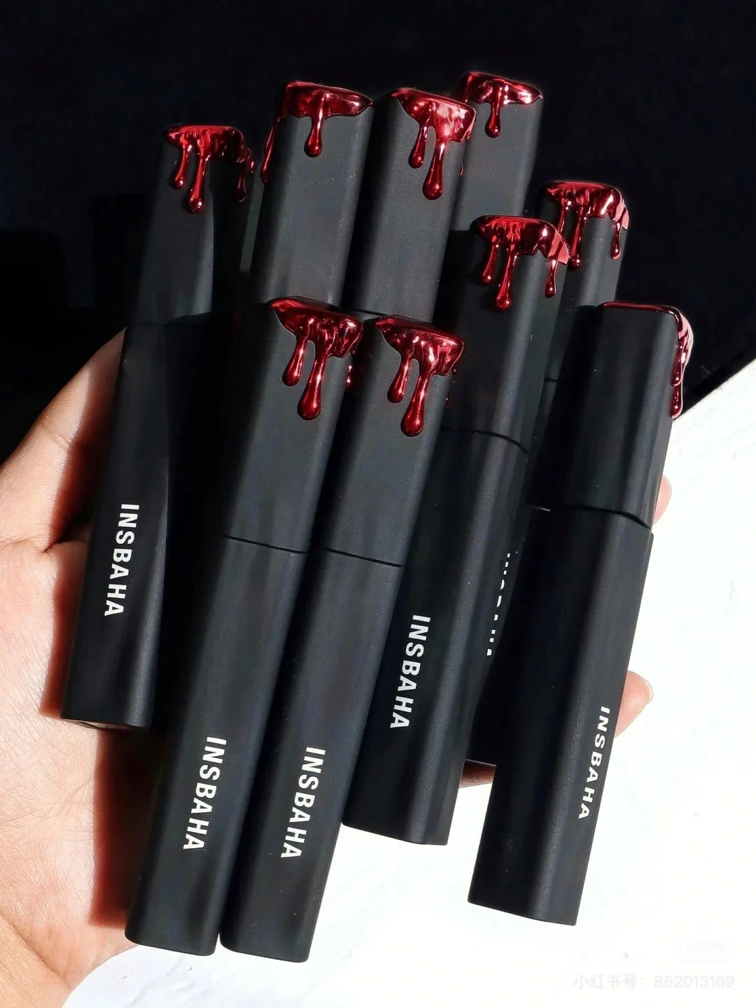 INSBAHA Блеск для губ Матовая черная волна Бархат Голый цвет Антипригарная чашка