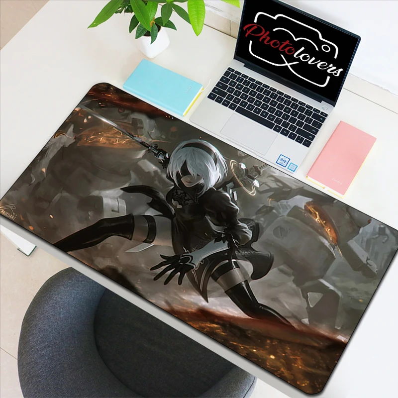 

Mausepad Mouse Gamer Kawaii Pad NieR Extended Mat Gaming Keyboard Large Pads Xxl Mats Pc Laptops Accessories Deskmat Mause Anime