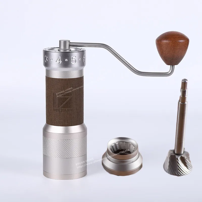 1zpresso K Plus brown super portable coffee grinder coffee mill grinding super manual coffee bearing recommed