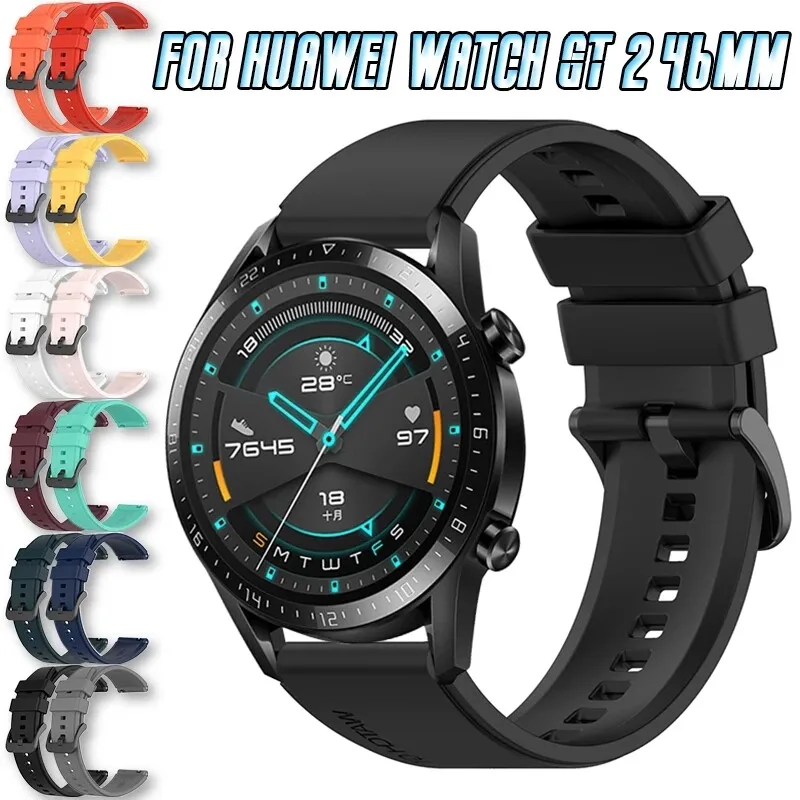 

Belt Silicone Band Strap For Huawei Watch GT 2 pro original SmartBand WristBand for Samsung Galaxy Watch 3 45mm / 46mm Bracelet