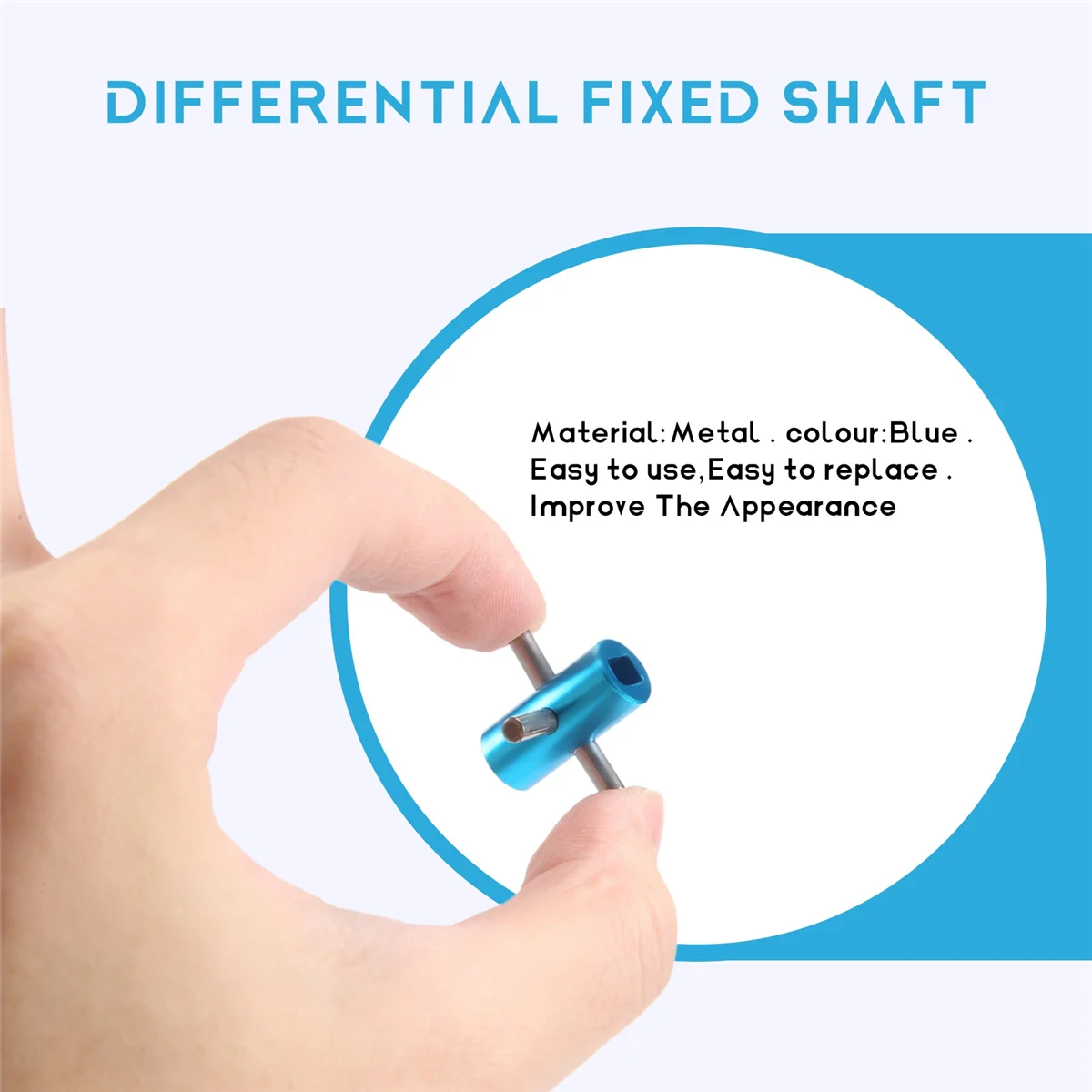 Металлический дифференциал с фиксированным валом для Tamiya TT-02 TT02 1/10 запчасти