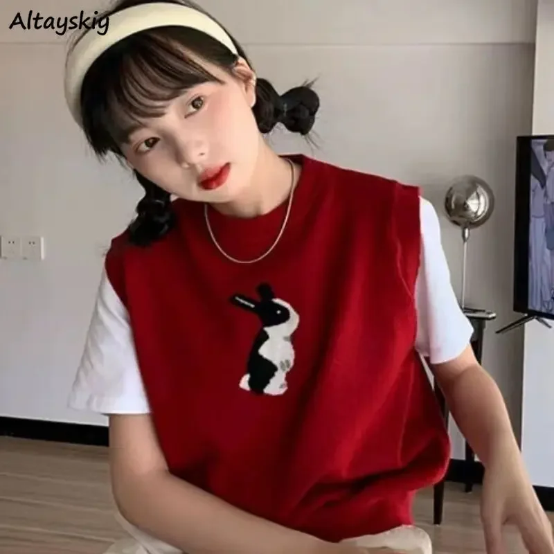 Свитер жилеты женский свободный простой удобный весенний Повседневный