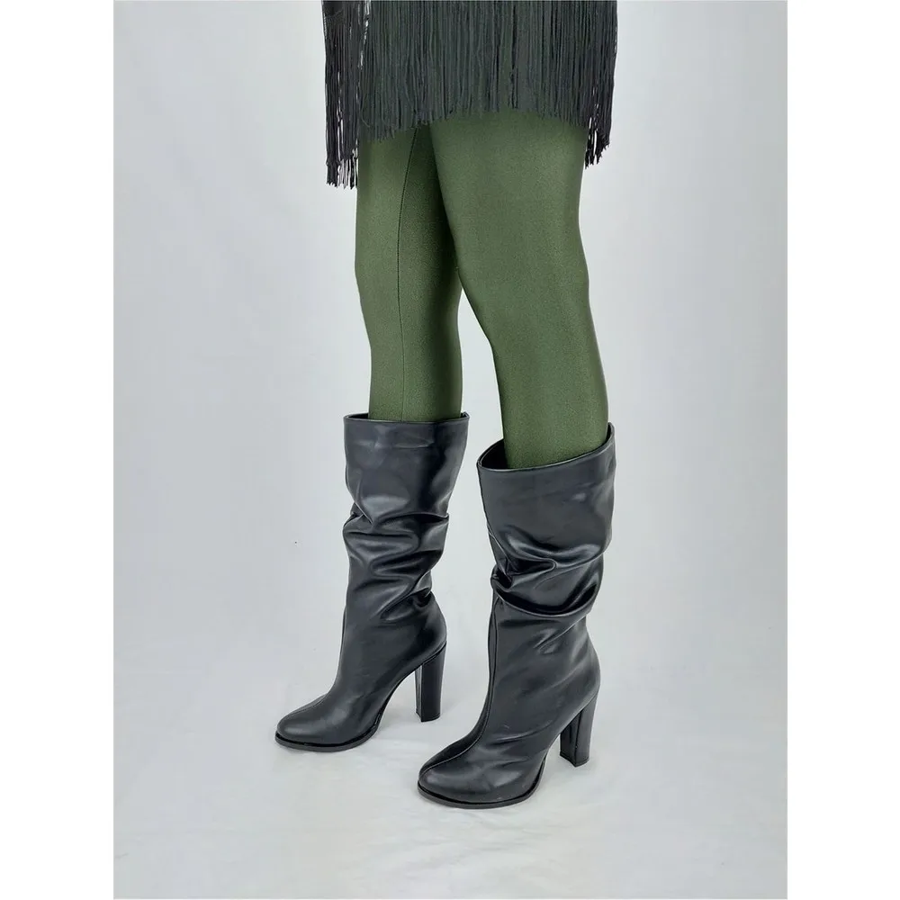 

Dorlie Kalde Black Skin Gusseted Brief Boots