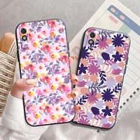 cartoon flower phone case for xiaomi redmi 9 9i 9at 9t 9a 9c 10 note 9 9t 9s 10 10 pro 10s 10 5g carcasa back coque
