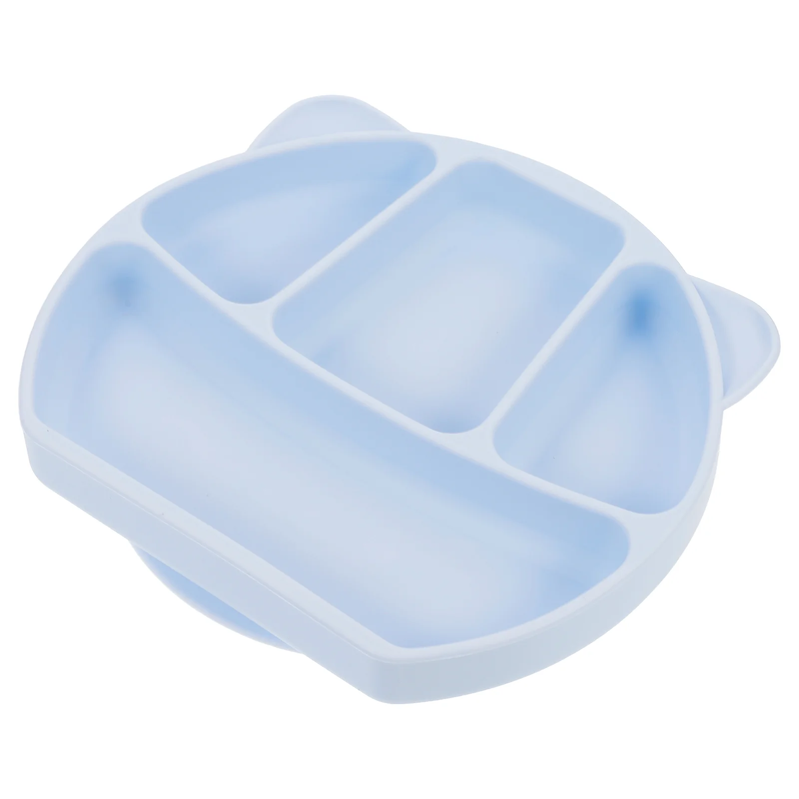 

Silicone Children Suction Plate Compartment Dinner Plate Children Tableware