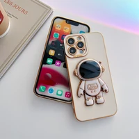 for iphone 11 12 13 pro max 6s 7 8 plus x xs max xr se 2 3 cover with phone holder stand astronaut for iphone cases accessories