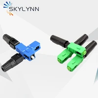 wholesale scapc scupc fiber optic fast connector 58mm optical fiber drop cable cold connector for ftth field assembly