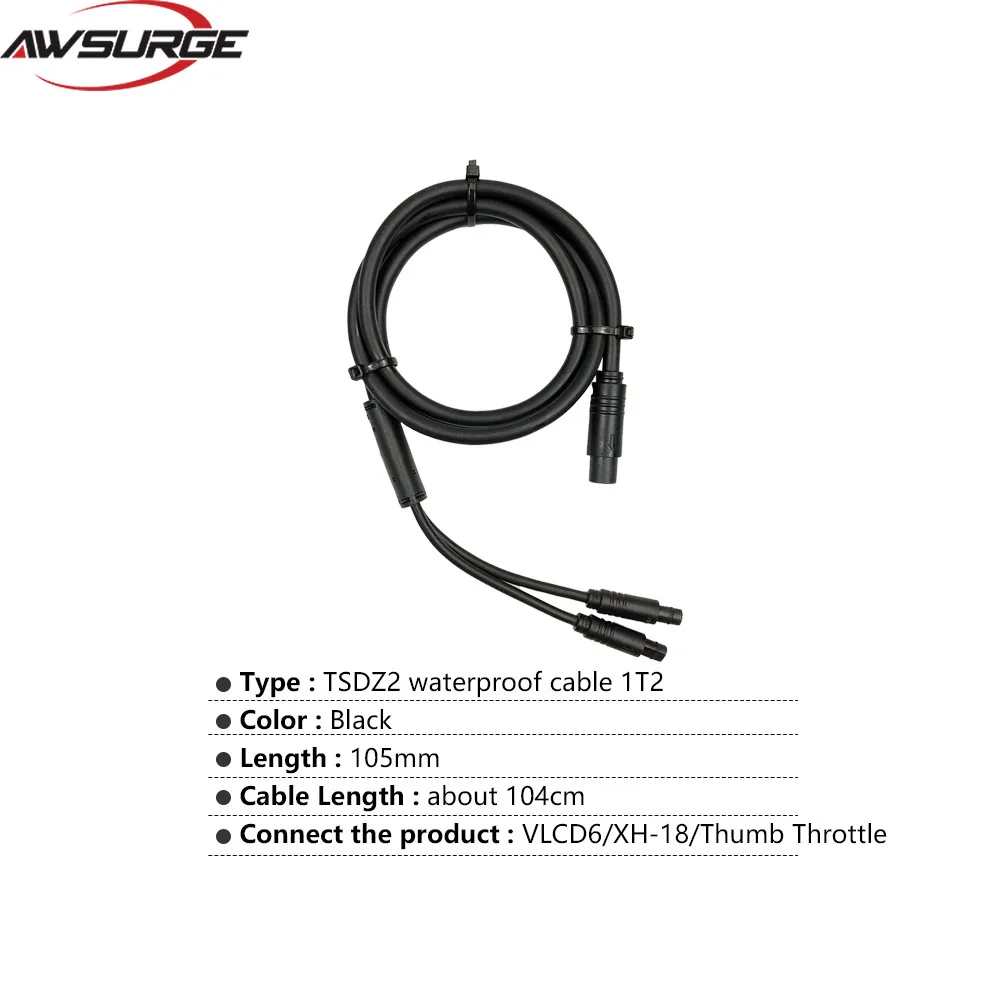 Фото Для Tongsheng XH-18/VLCD6 Дисплей 1T2 Кабель Электрический скутер Велосипед Модифицированный центральный двигатель Tongsheng №3