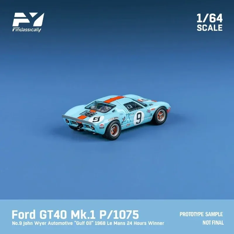 Фото Модель Ford GT40 Mk. в масштабе 1/64. Металлическая модель автомобиля Le Mans из литого сплава, коллекционная, для мальчиков, рождественский подарок №5