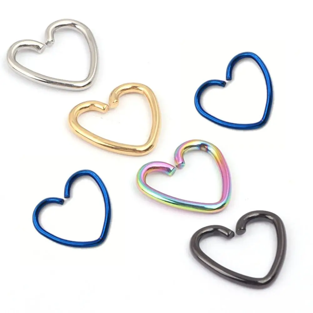 

Cartilage Hot Sale Ear Piercing Surgical Steel Hoop Love Earring Daith Piercing for Gifts Ear Stud