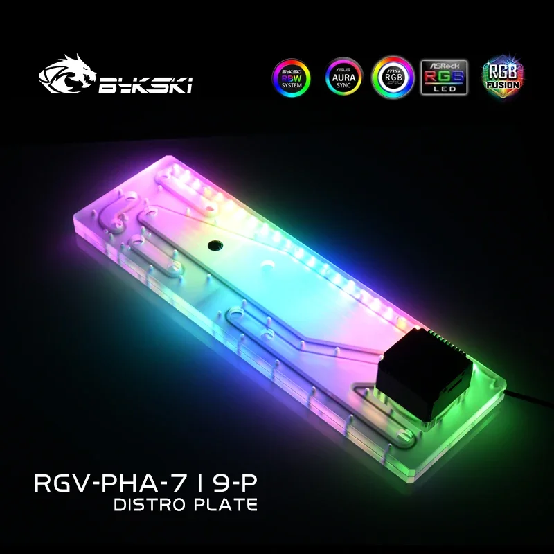 Фото Акриловый танк BYKSKI для корпуса компьютера PHANTEKS 719LTG/3PIN 5V D-RGB/комбинированного насоса DDC, решение для канала холодной воды №4