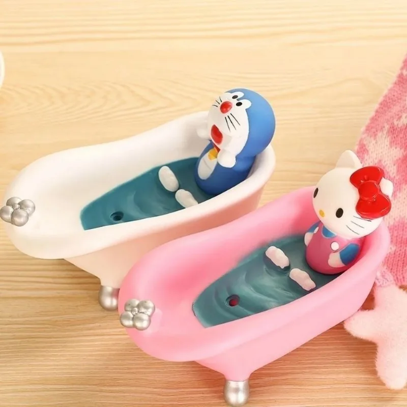 Girl Cute My Melody Doraemon Kitchen Bathroom Household Laundry Soap Pvc Drain Box Gift