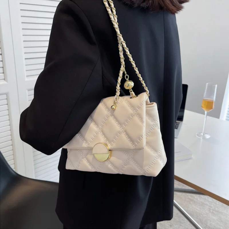 Female Retro Tide Bag Fashion Ringer Chain Crossbody Bags for Women Foreign Style Small Square  Sac сумка  الحقيبة женский Bolsa