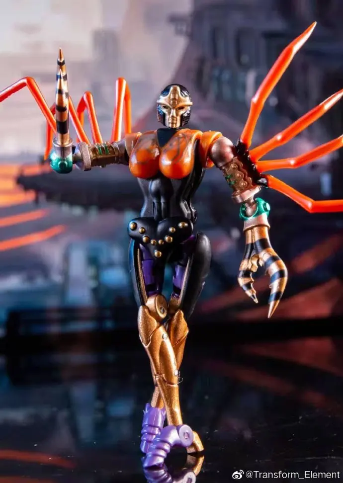 

Mini TE Toys BW Beast War Series MM01 Black Widow Poisonous Spider Super Warrior Blackarachnia Model Gift