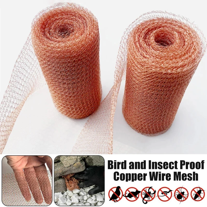 

2 Wire Copper Mesh Filter with 12.7CM for Distillation Woven Wire Screen column packing Apparatus pest mesh insects net