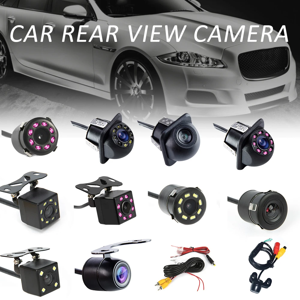 

Car Rear View Camera 4LED Night Vision Reversing Automatic Parking Monitor CCD IP68 Waterproof 170 Degree High-Definition Image