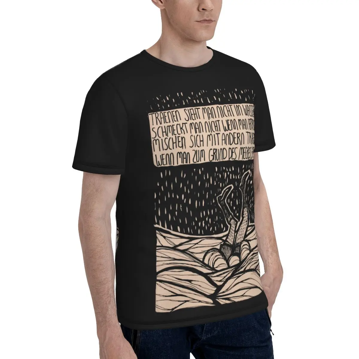 

Promo Baseball Till And Lindemann Poem T-shirt Graphic Cool Men's T Shirt Print Humor Graphic R320 Tees Tops European Size