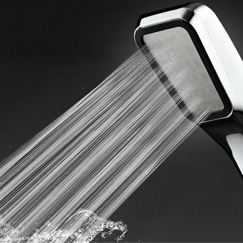 

300 Holes High Pressure Shower Head ABS Electroplating Rainfall Water Saving Shower Square Handheld Head Bathroom Accessories