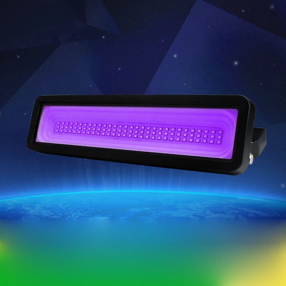 UV 395nm Flood Light Outdoor Waterproof Curing Light Black Light Party Stage Bar Decoration LED Purple Light