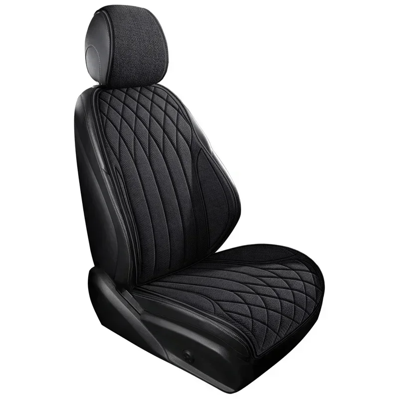 

Универсальный чехол на автомобильное сиденье, дышащая льняная защита сиденья, нескользящая подушка, подходит для автомобильных сидений, аксессуары для поддержки салона