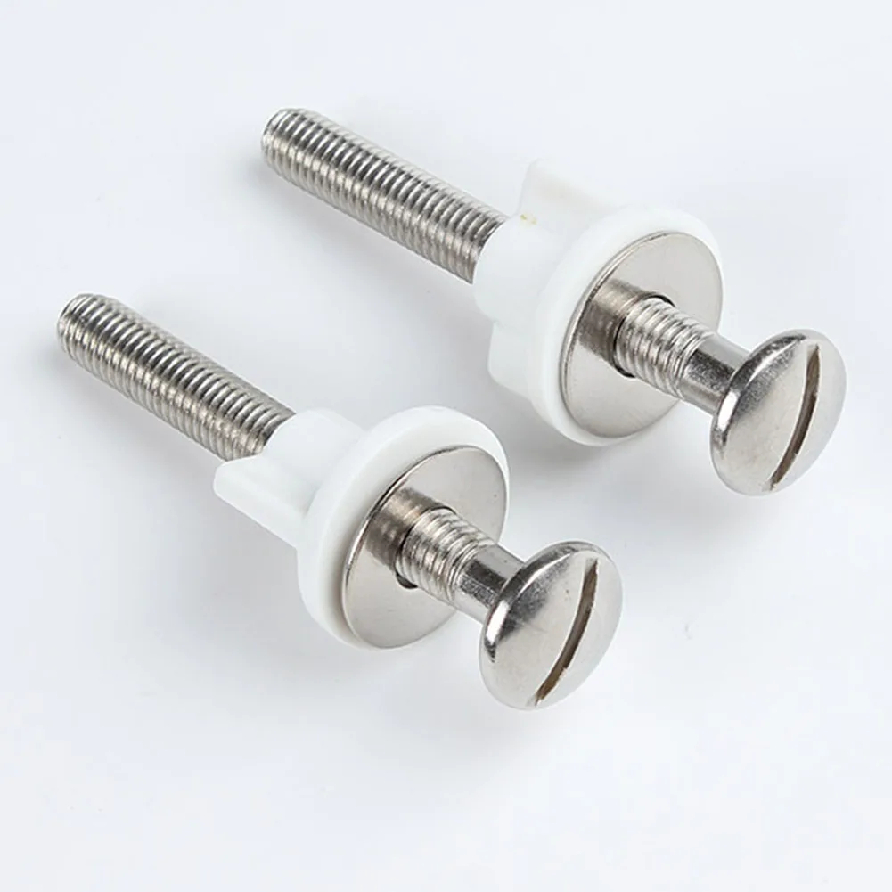 

2pcs Toilet Lid Bolt Toilet Installation Fixing Screw Connection Group Hinge Toilet Cover Installation Screws Nut Bathroom Acces