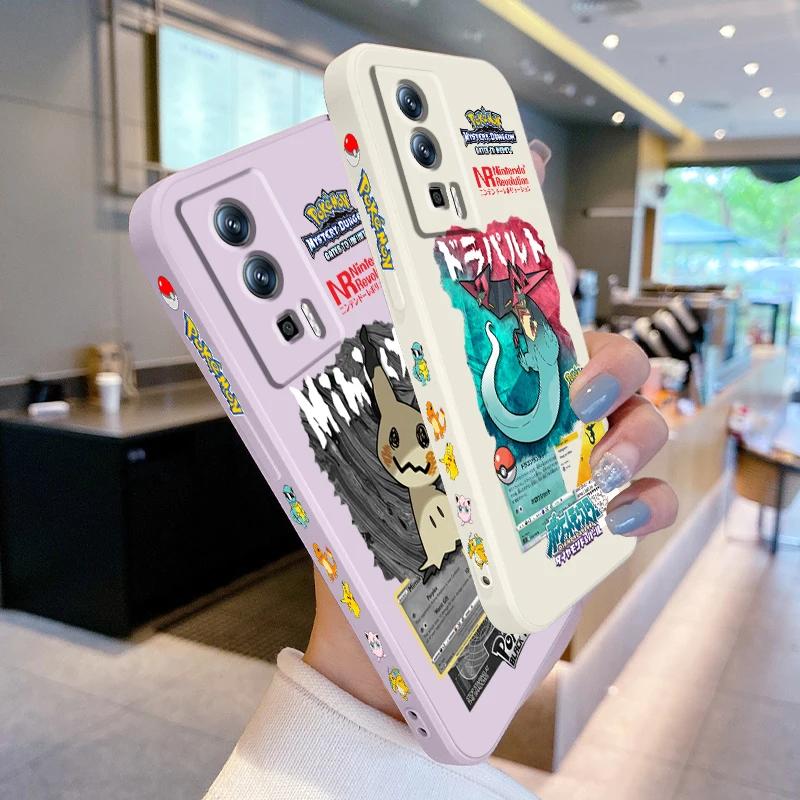 Чехол для телефона из ТПУ с покемоном Mimikyu растягивающейся жидкостью Xiaomi Redmi 13C 12