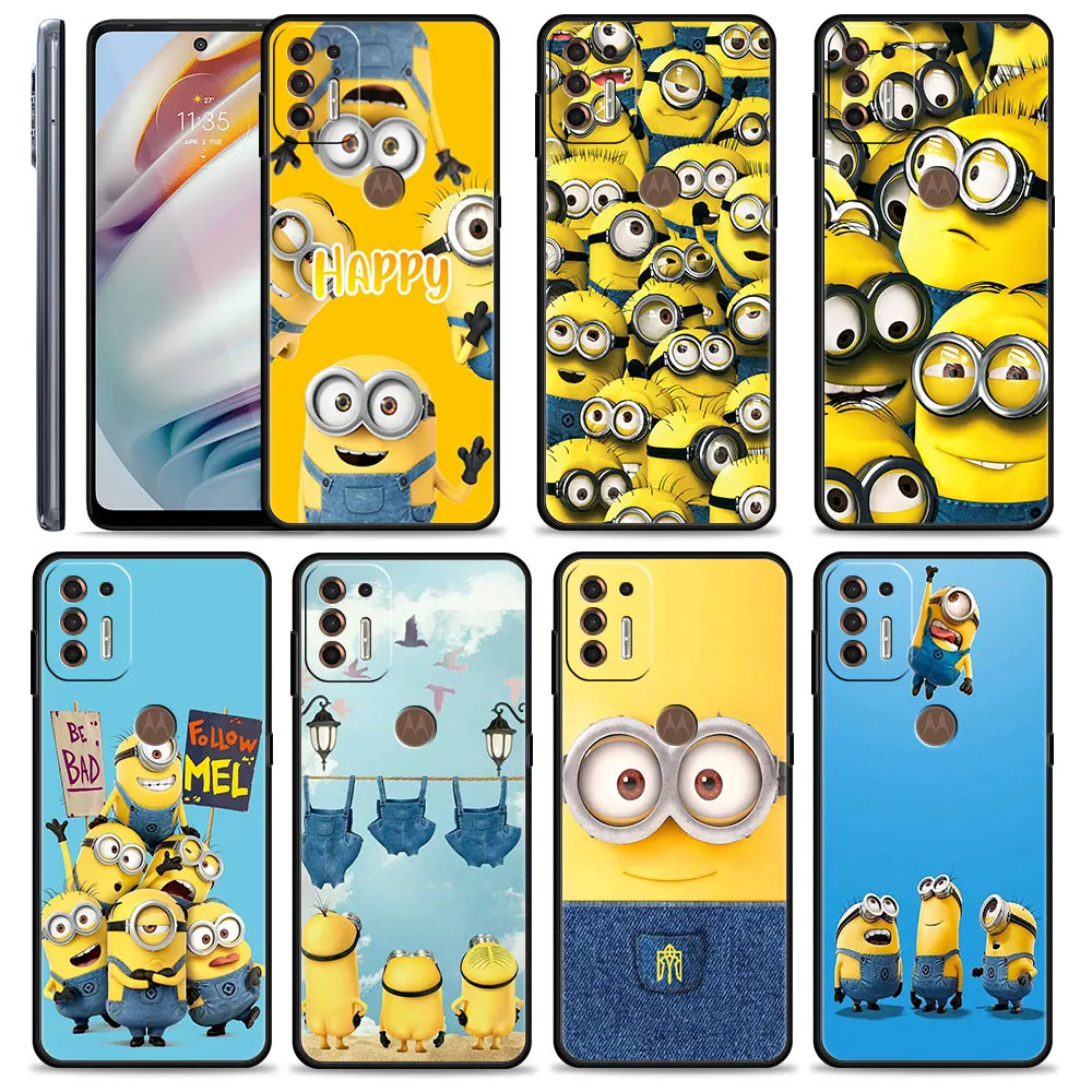 

Phone Case for Samsung Galaxy A50 A70 A30 M31 for MOTO G60 G30 G9Play Capa for Oppo Realme C3 8 7 6 Funda Despicable Me Minions