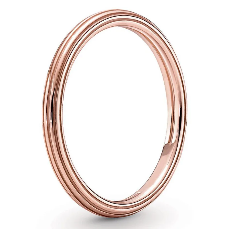 

Authentic 925 Sterling Silver Popular Ring Rose Grooved Me Styling Ring For Women Jewelry Birthday Gift