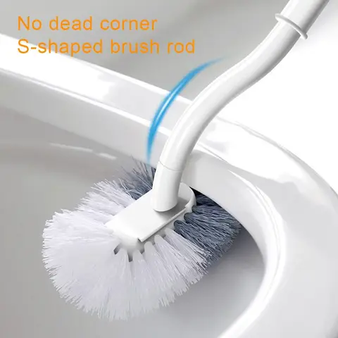 Щетка для унитаза Home S пластиковая белая