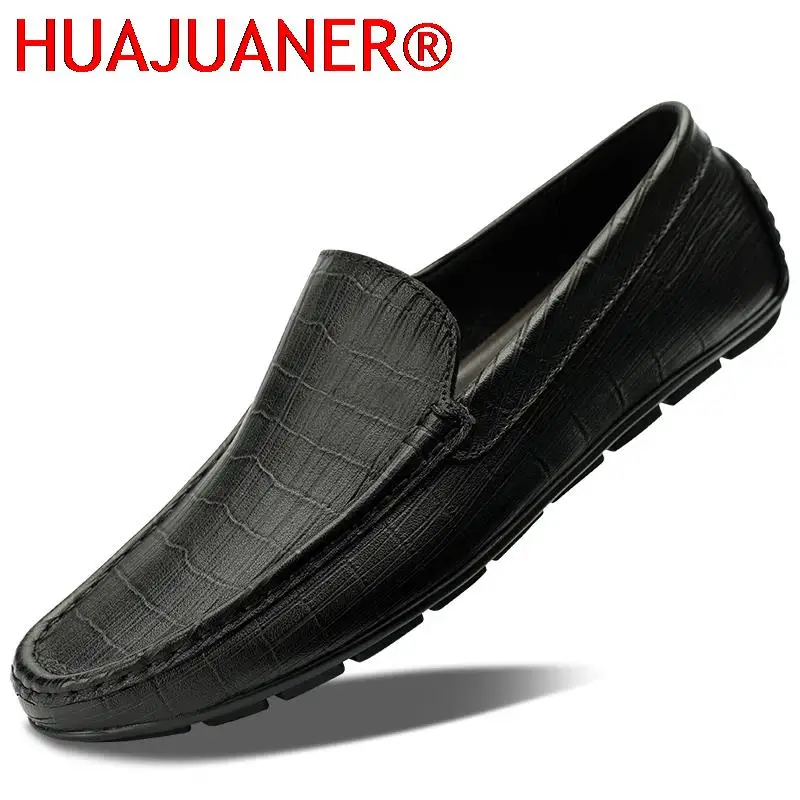

New Men Casual Shoes Luxury Brand Men's Shoes Genuine Leather Loafers Male Moccasins Slip-ons Man Flats Driving Loafer Loafer