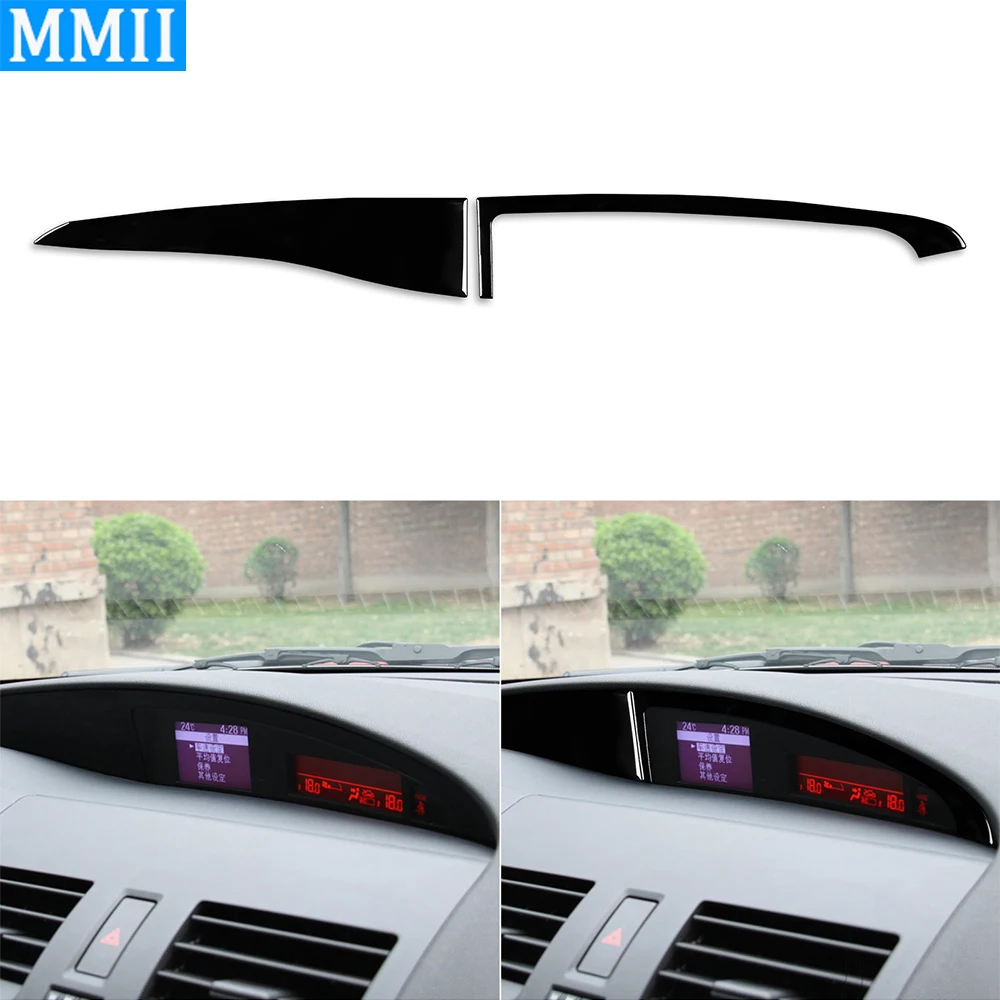 

Для Mazda 3 Axela 2010-2013 Mazdaspeed 3 фортепиано черный центральный дисплей пластиковая пластина панель декоративные полосы автомобильные интерьерные ...