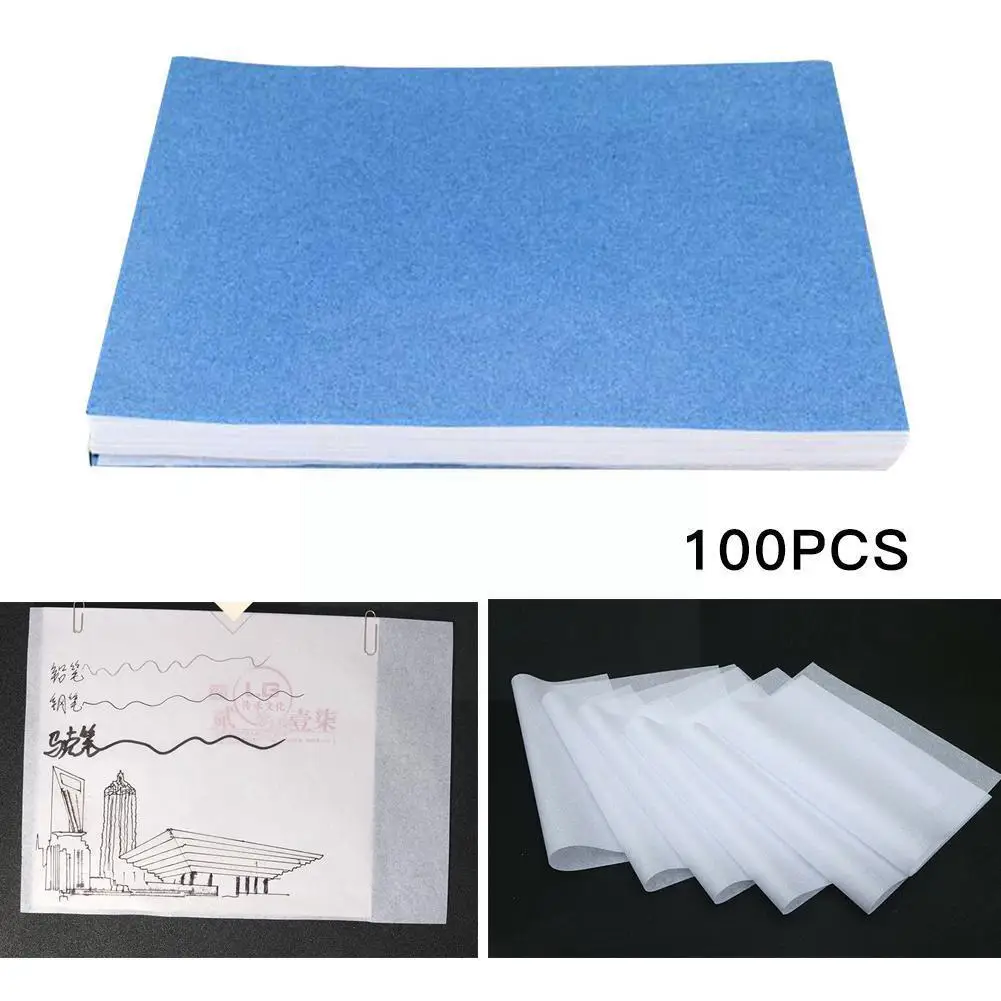 

100sheet/pack Tracing Paper Copybook Paper Translucent Calligraphy Writing Copying Drawing Paper For Stroke Scrapbook Stati D3b5