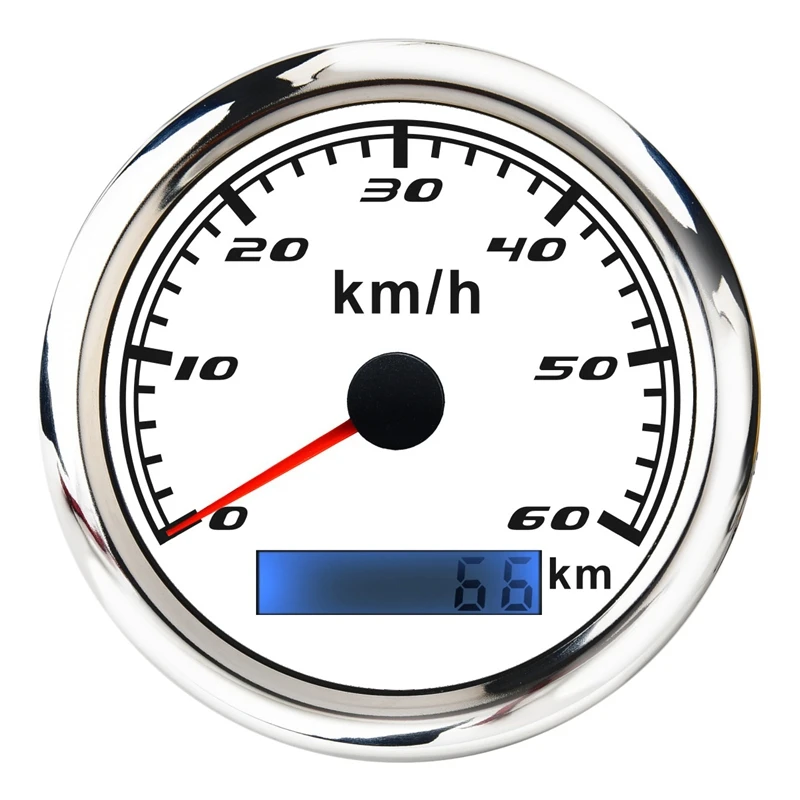 

Универсальный Спидометр 12 В/24 В одометр 85 мм 60 км/ч ЖК-песометр Тахометр подсветка измеритель с GPS антенной